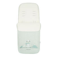 FUSSSACK Polar Friends hellgrün Fleecefutter, wasserabweisend, für 5-Punkt-Gurt, Reißverschluss - Grün, Textil (48/10/85cm) - Kikka boo