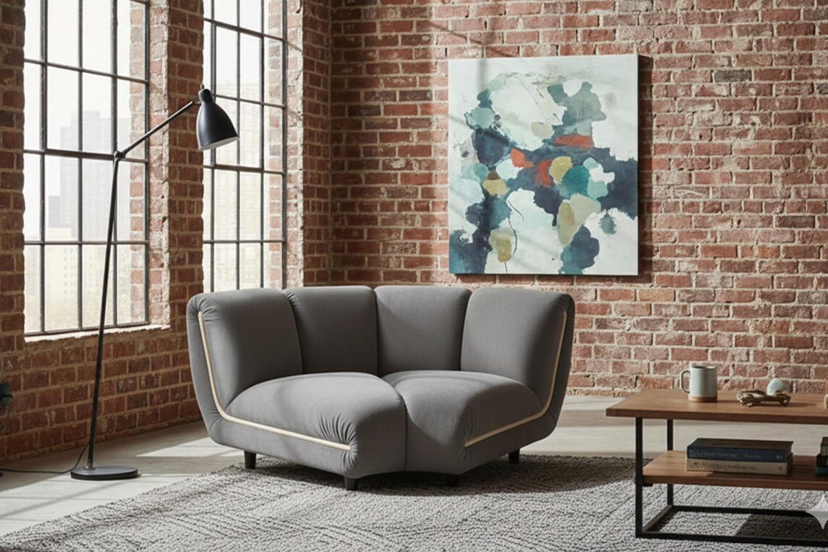 SESSEL LAYLA Taupe Velvet - Taupe/Schwarz, Buchenholz/Textil (166/74/99cm) - KAWOLA