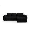 ECKSOFA mit Schlaffunktion Premium Schwarz - Schwarz, Holz/Holzwerkstoff (304/190cm) - Furnisell