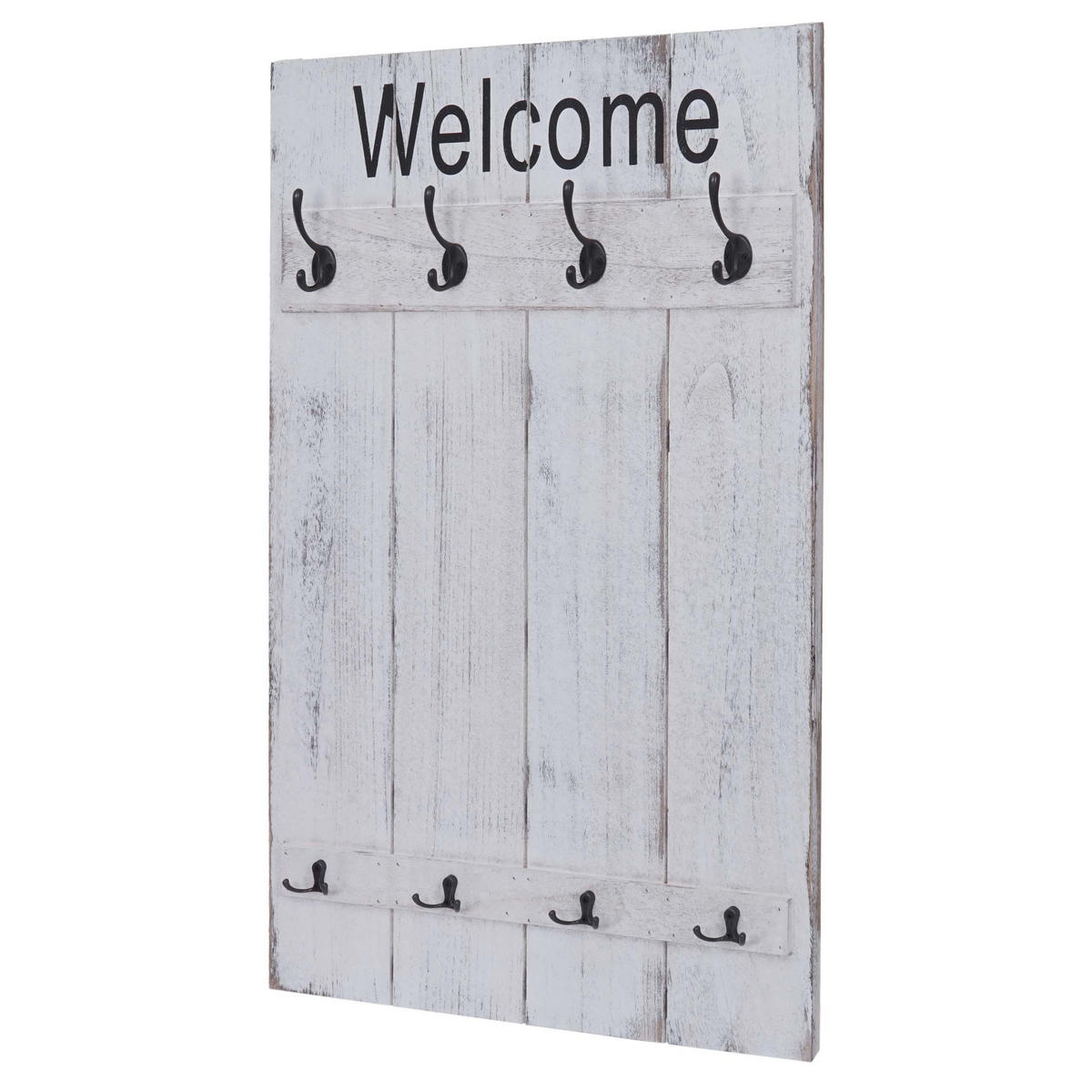 WANDGARDEROBE WELCOME SHABBY Cremeweiß - Weiß, Holz (60/90/8cm) - MCW