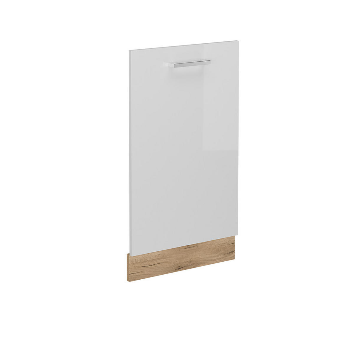 KRYT MYČKY NÁDOBÍ R-Line Bílá vysoký lesk - medově dubová/vysoce lesklá bílá, kompozitní dřevo (45/81.8/1.6cm) - Vicco