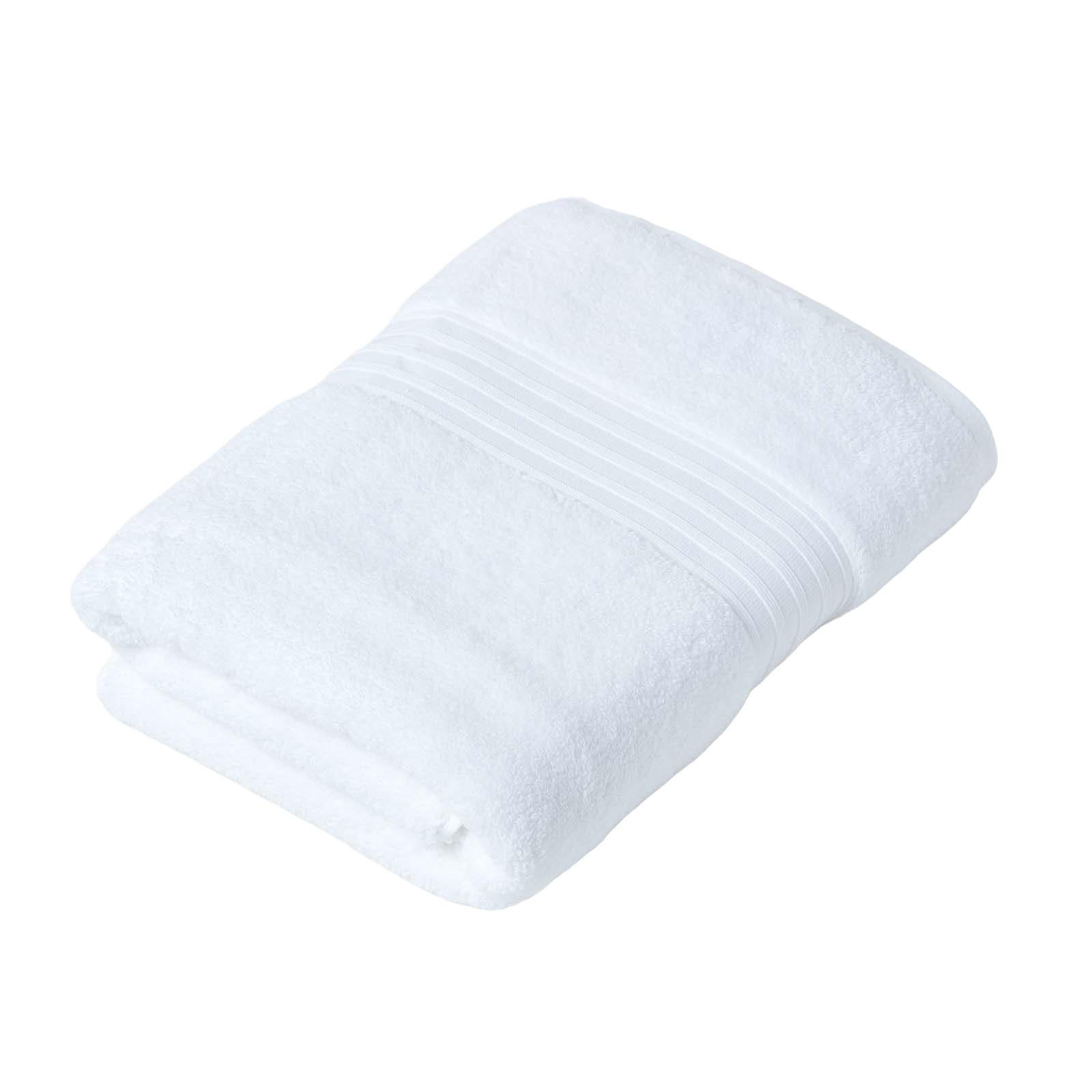 DUSCHTUCH Supima Select weiß 70/130 cm - Weiß, Textil (70/130cm) - Homescapes