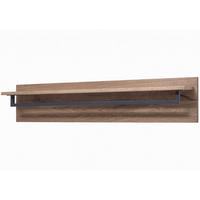 WANDGARDEROBE Wildeiche 120x20x25 bianco geölt VILLANDERS #234 - Beige, Holz (120/25/20cm) - Massivmoebel24