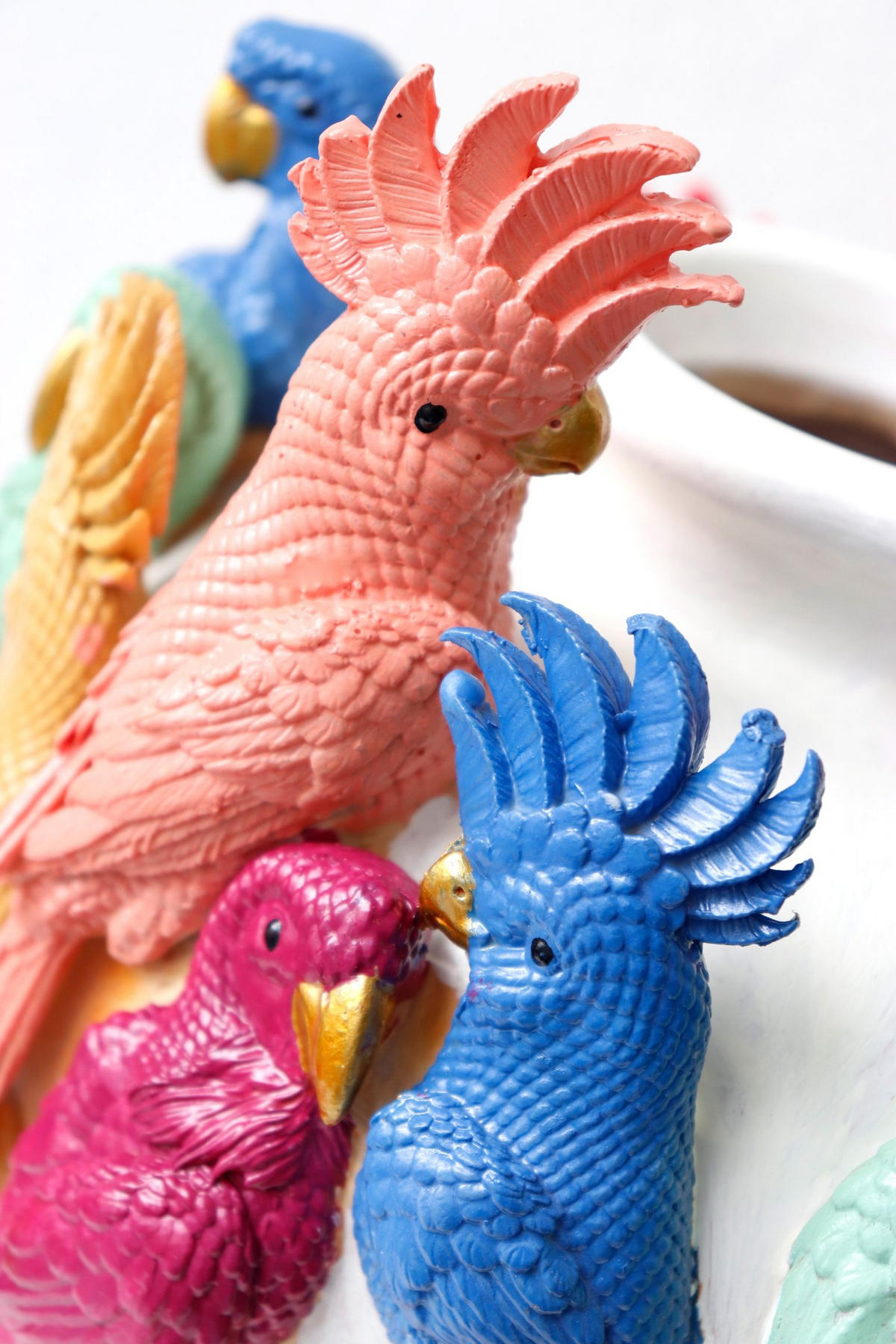 OBJEKTVASE Parrot Party bunt - Multicolor, Kunststoff (27cm) - FURNARO