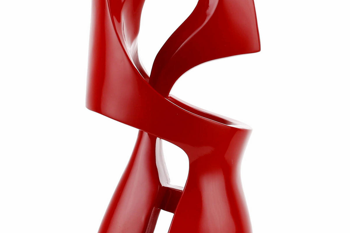 SKULPTUR Rot 15/56 cm - Rot, Stein (3/56/15cm) - KUNSTLOFT