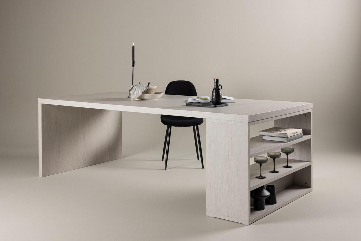ESSTISCH MIKA Beige 110x230x75 cm - Beige, Holzwerkstoff (230/110/75cm) - FURNLUX
