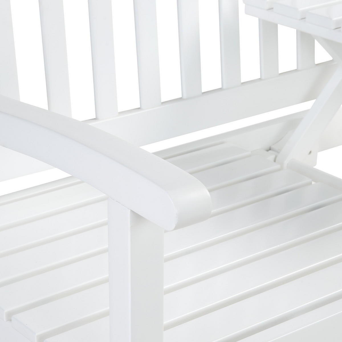 GARTENBANK Banquette - Weiß, Holz (140/90/63cm) - Butlers