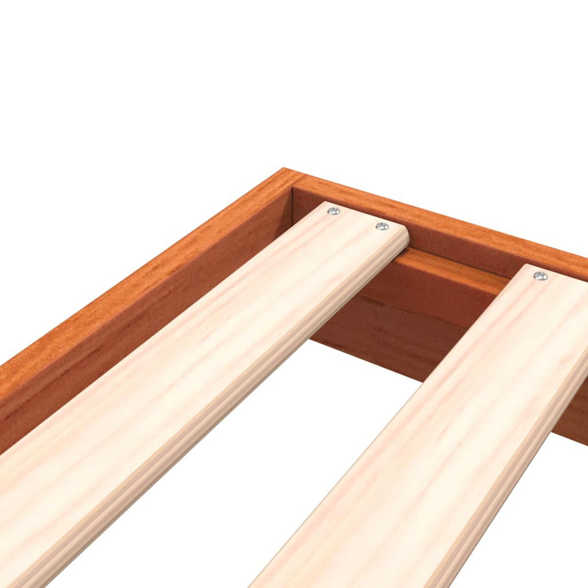 MASSIVHOLZBETT Wachsbraun 180/200 Cm Kiefer - Braun, Holz (180/200cm) - vidaXL