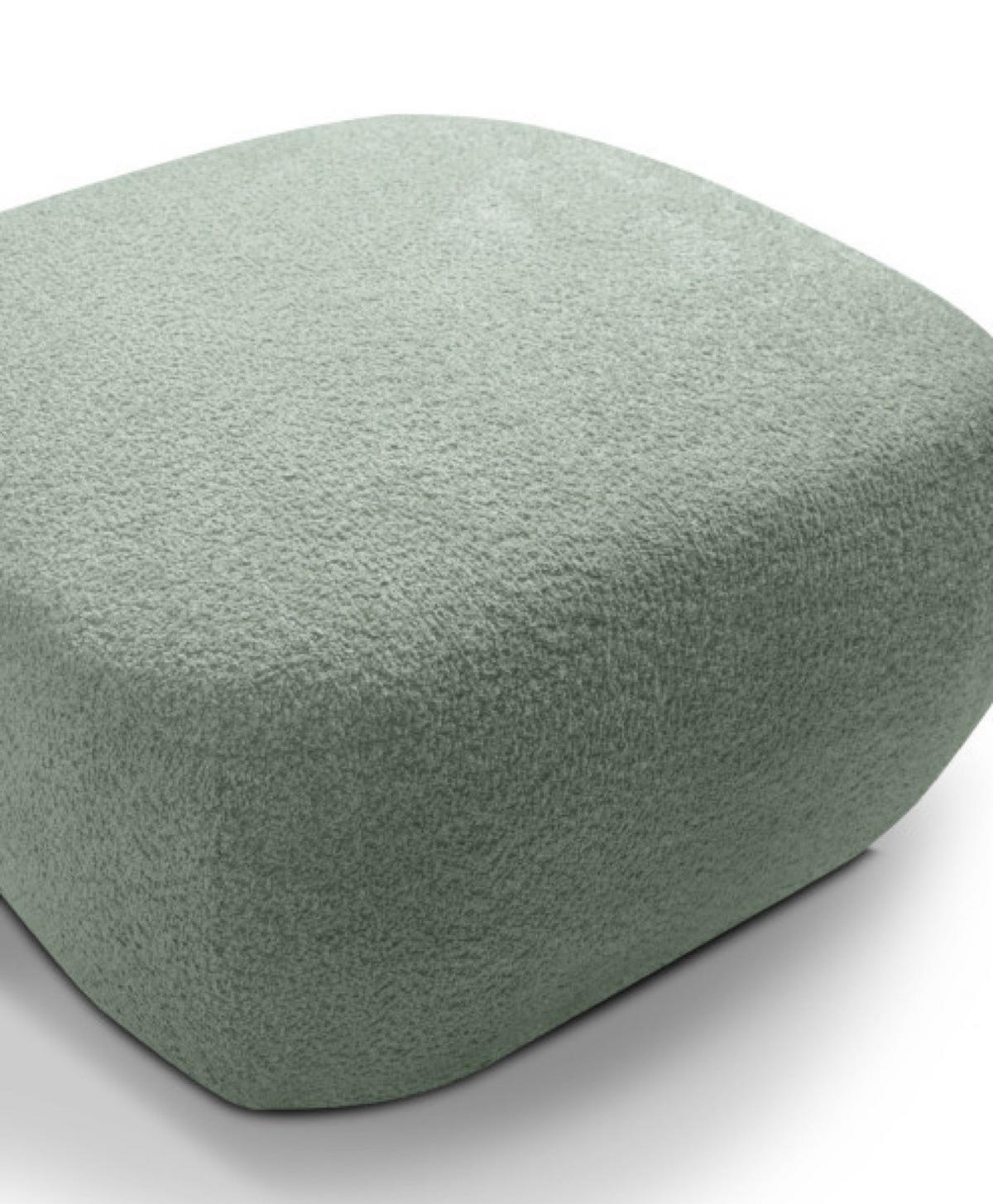 POUF Mint Abriamo Stoff Auf Schwarzen Niedrigen Beinen - Grün, Textil (75/39/75cm) - Sepro Meble