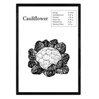 POSTER Cauliflower A3 Rahmenlos - Klar, Papier (29.7/5/42cm) - Nacnic