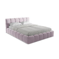 POLSTERBETT mit Bettkasten und Lattenrost 180x228 Violett - Lila/Flieder, Kunststoff/Textil (160/200cm) - LaMiaSofa