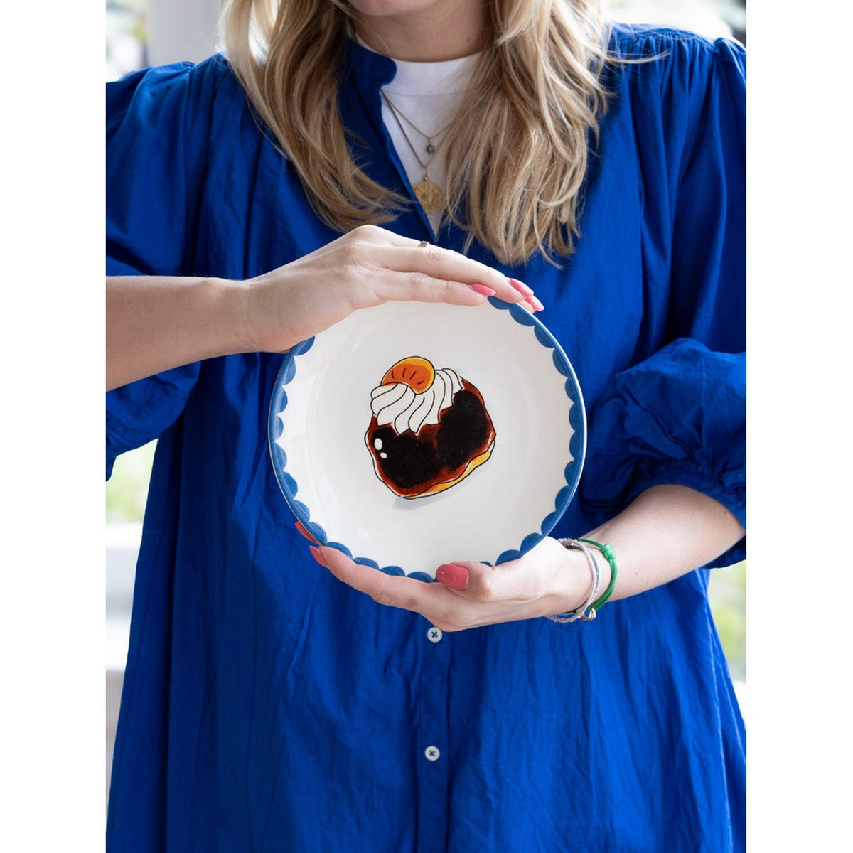 TELLER Bossche Bol in Bunt - 18cm - Multicolor, Keramik (18/18/2cm) - Blond Amsterdam