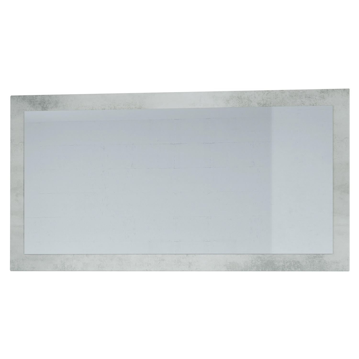 SPIEGEL Lima Beton Oxid Optik - Hellgrau, Holzwerkstoff (110/52/2cm) - Vladon