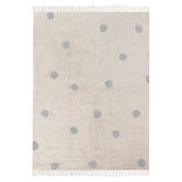 KURZFLOR-TEPPICH Beige 140/200 cm Dardere - Beige/Grau, Textil (140/200cm) - Beliani