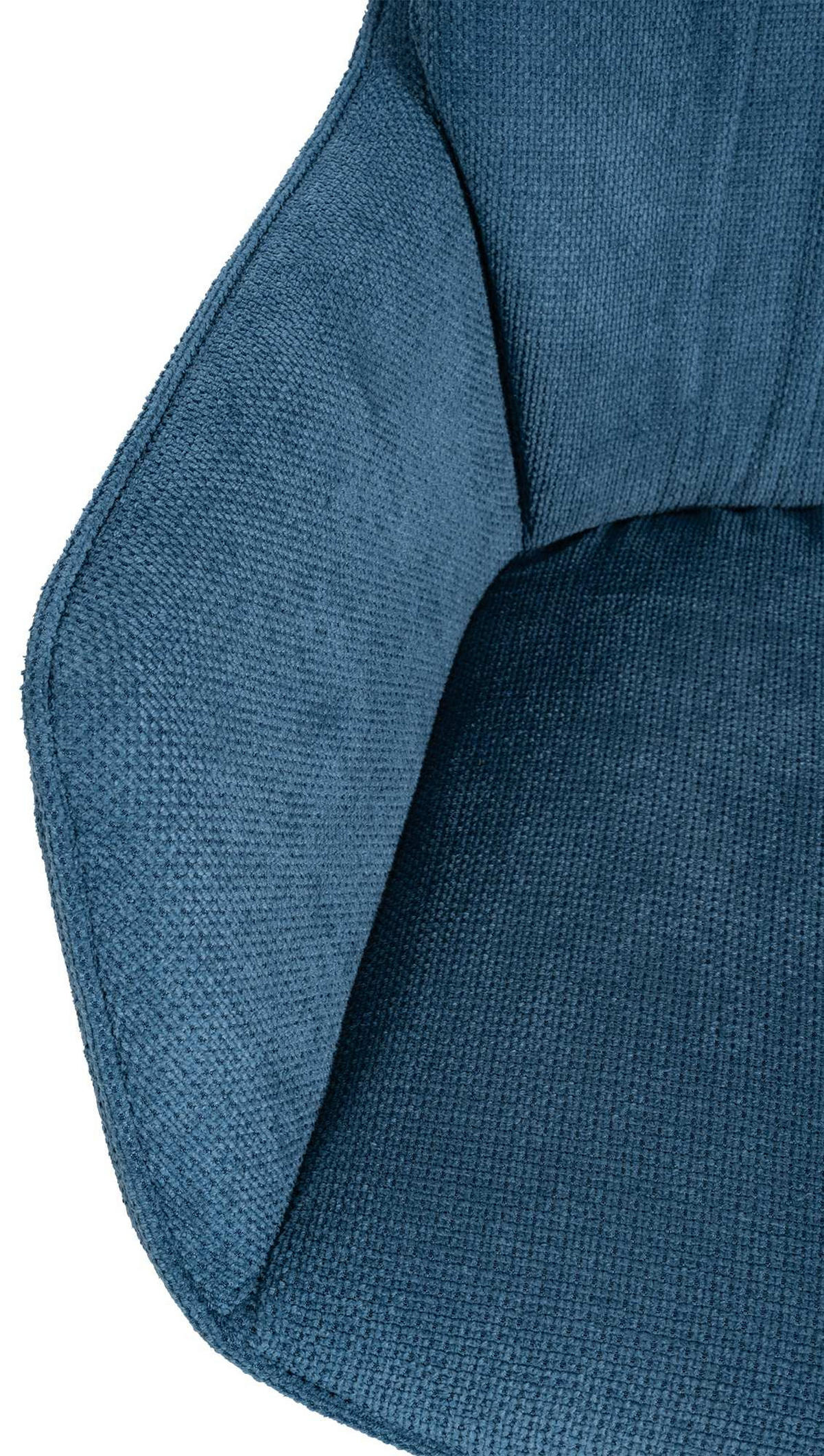 ARMLEHNENSTUHL Metall blau - Blau/Schwarz, Textil/Metall (58/91/62cm) - CLP