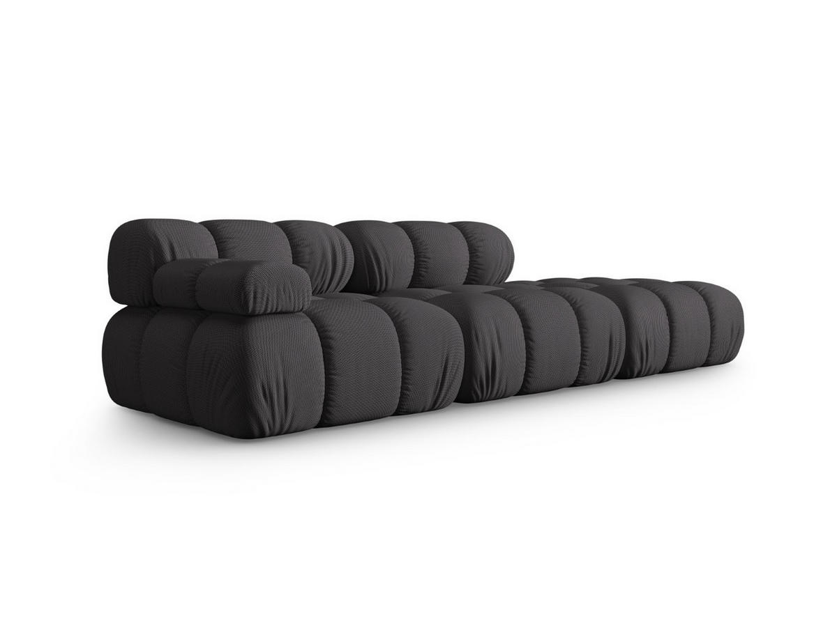 SOFA modular rechts Bellis aus 3D-Stoff Expresso 4 Sitzplätze - Graubraun, Textil (282/70/94cm) - Micadoni