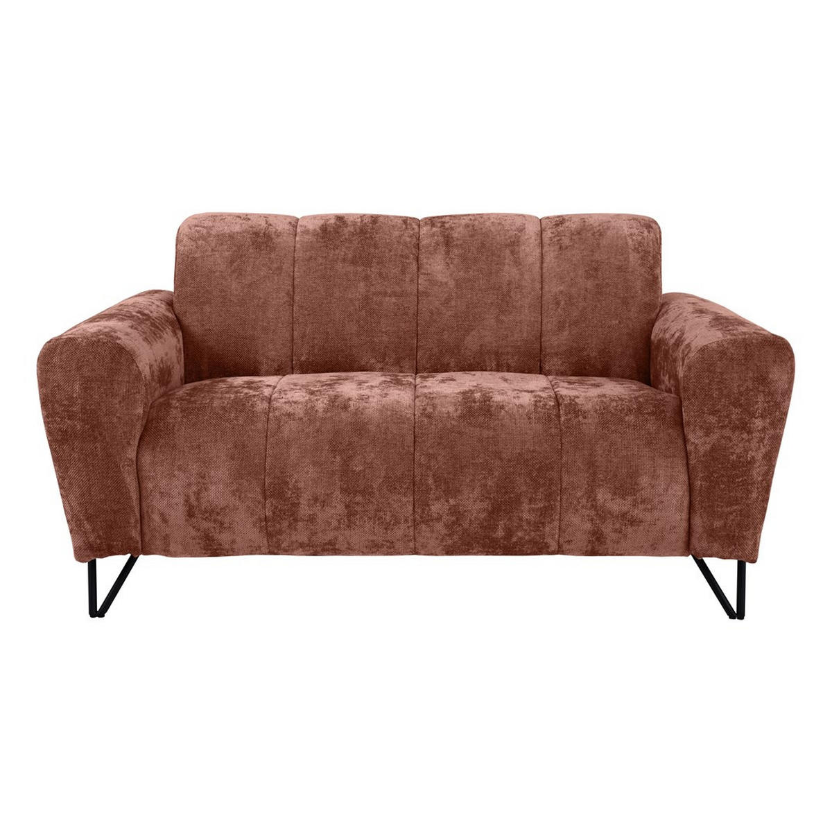 2-SITZER SOFA Volare rot - Rot/Schwarz, Textil/Metall (160/83/98cm) - Beautysofa