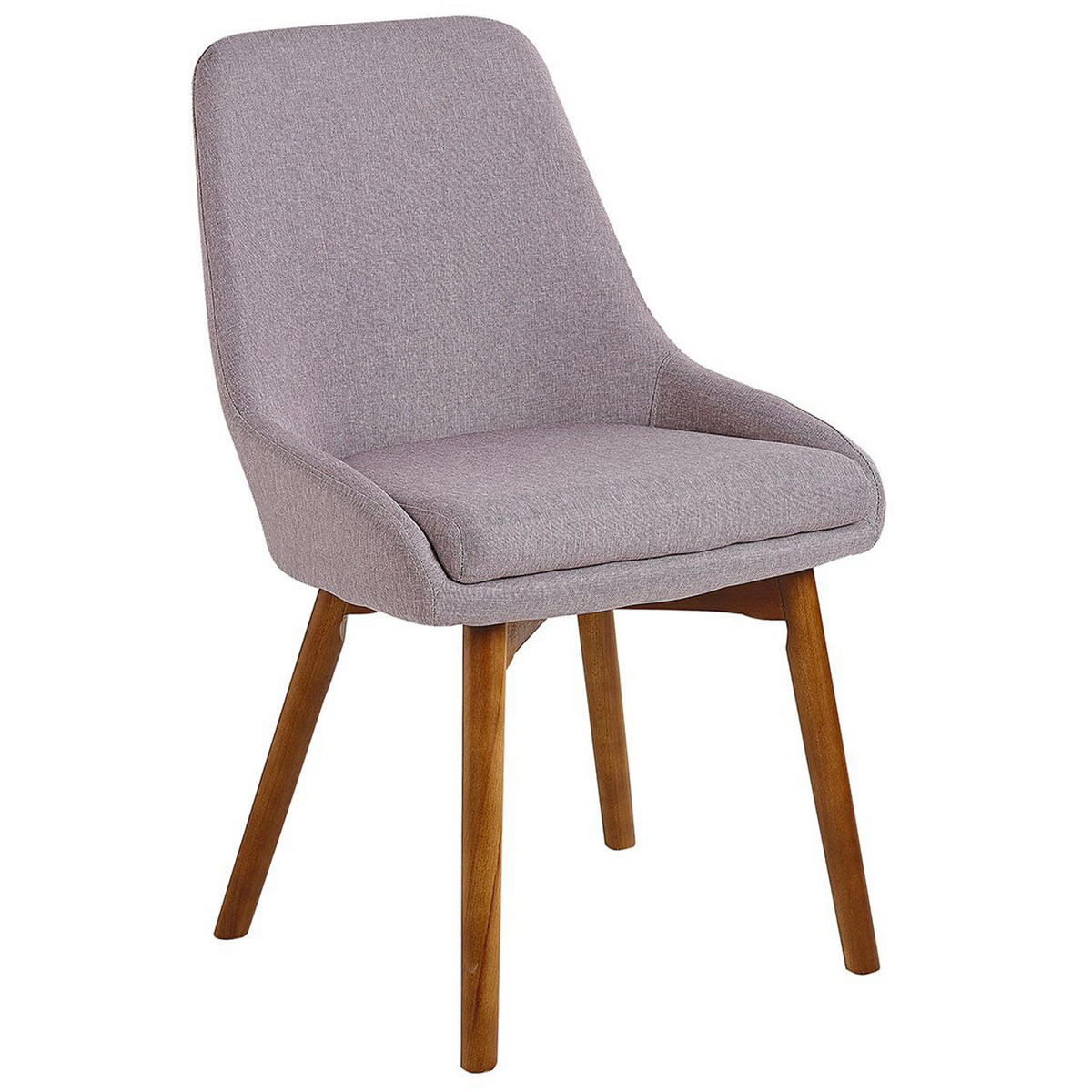 ESSZIMMERSTUHL 2er-Set Polsterbezug Grau Melfort - Grau, Holz/Textil (49/82/58cm) - Beliani