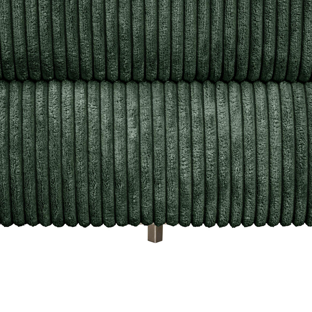 FUNKTIONSSOFA mit Hocker Kattie Cordstoff dunkelgrün - Dunkelgrün, Kunststoff (144/230cm) - 58aufmkessel