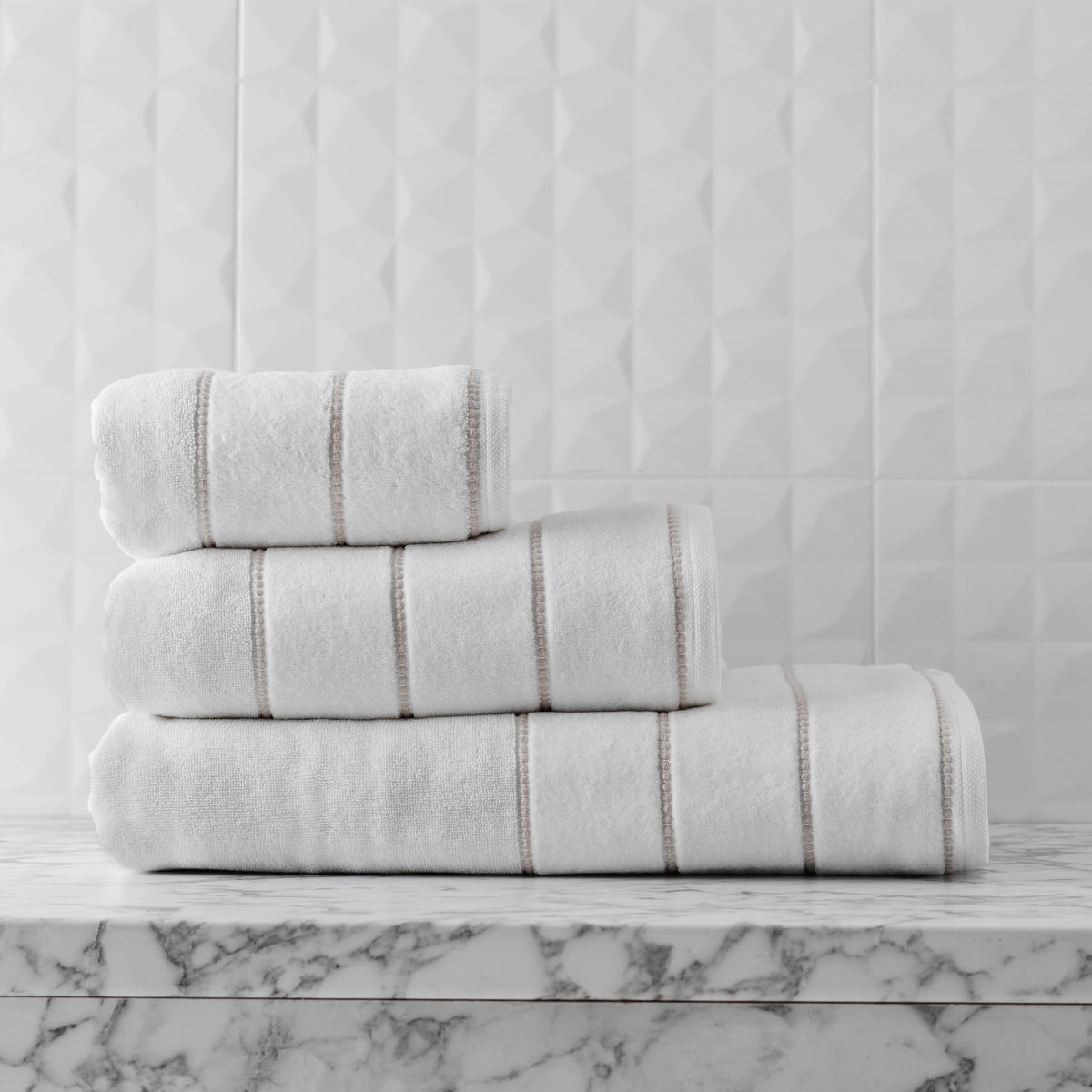 HANDTUCH Velly - Weiß, Textil (50/90cm) - home&you