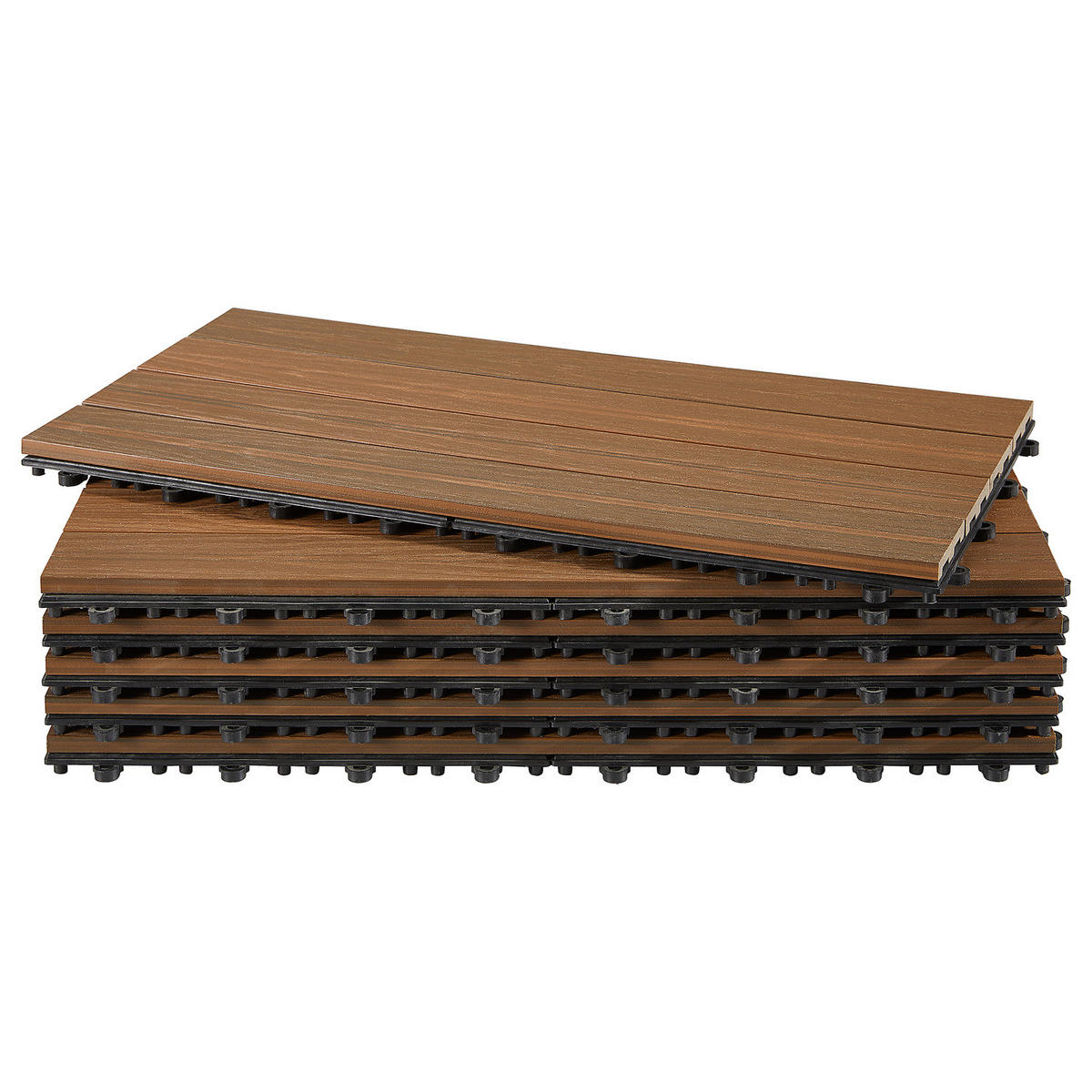 TERRASSENFLIESE - 6er-Set - Braun, Kunststoff (30/60/2.4cm) - home24