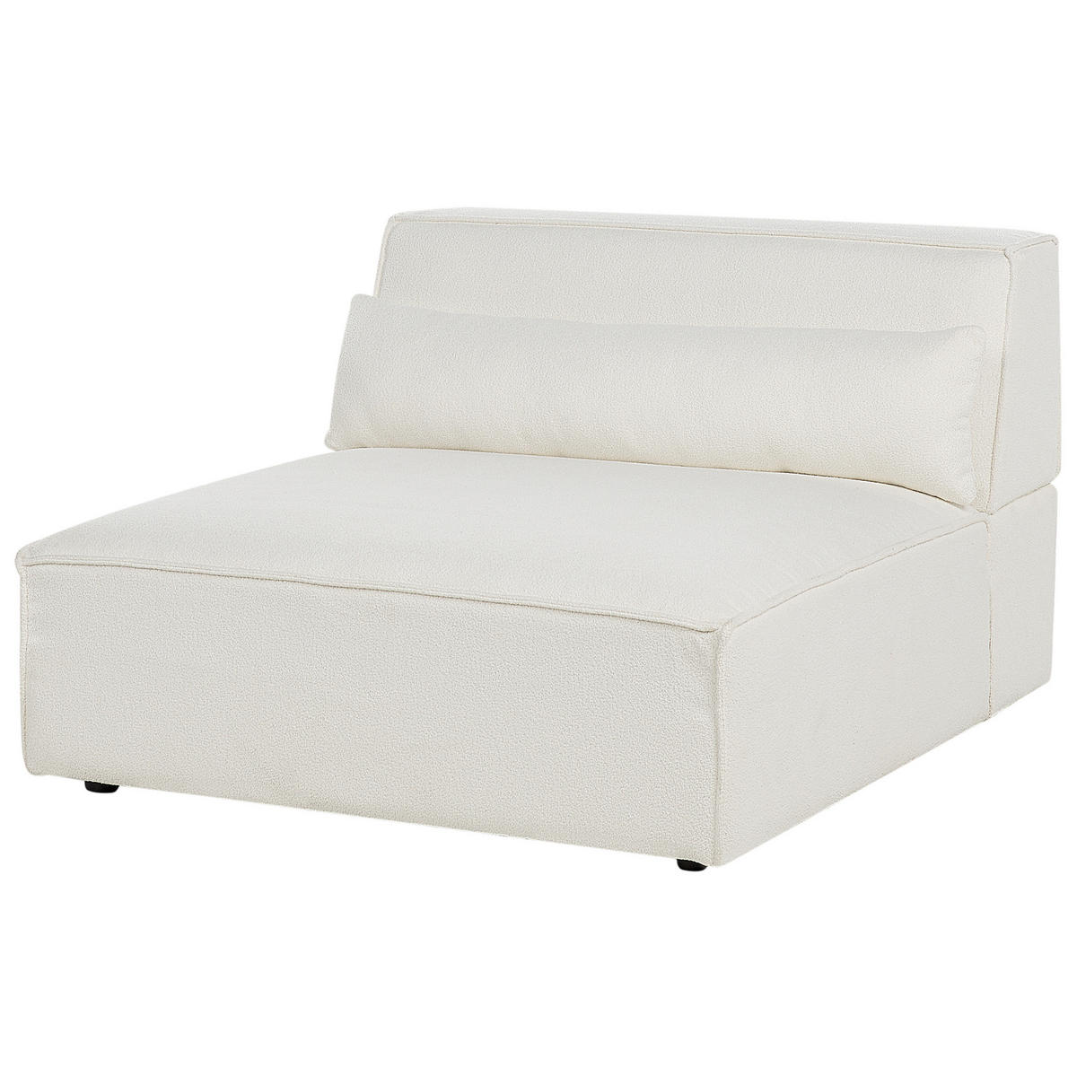 2-SITZER-SOFA Bouclé cremeweiß ohne Armlehnen Hellnar - Weiß, Textil (204/70/126cm) - Beliani