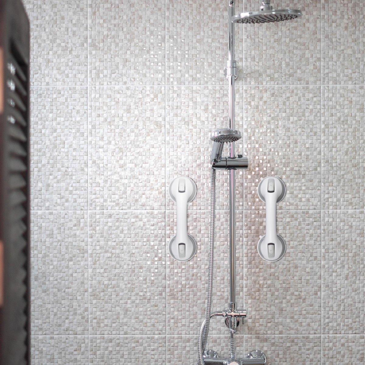 2xSAUGGRIFF - Weiß, Kunststoff (10/7.5/29.5cm) - Relaxdays