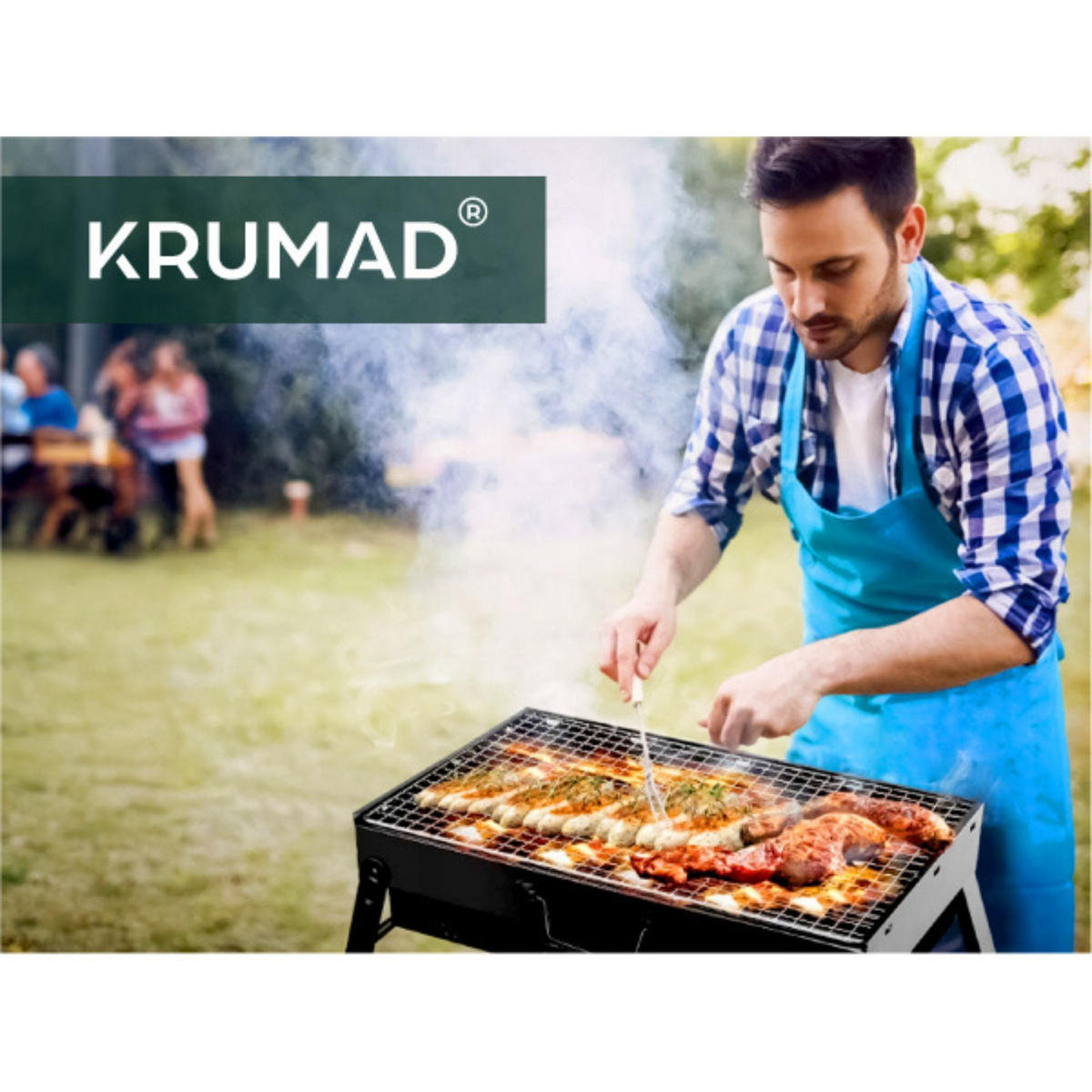 GRILL Camping Klappbar - Schwarz, Metall (35/20/27cm)