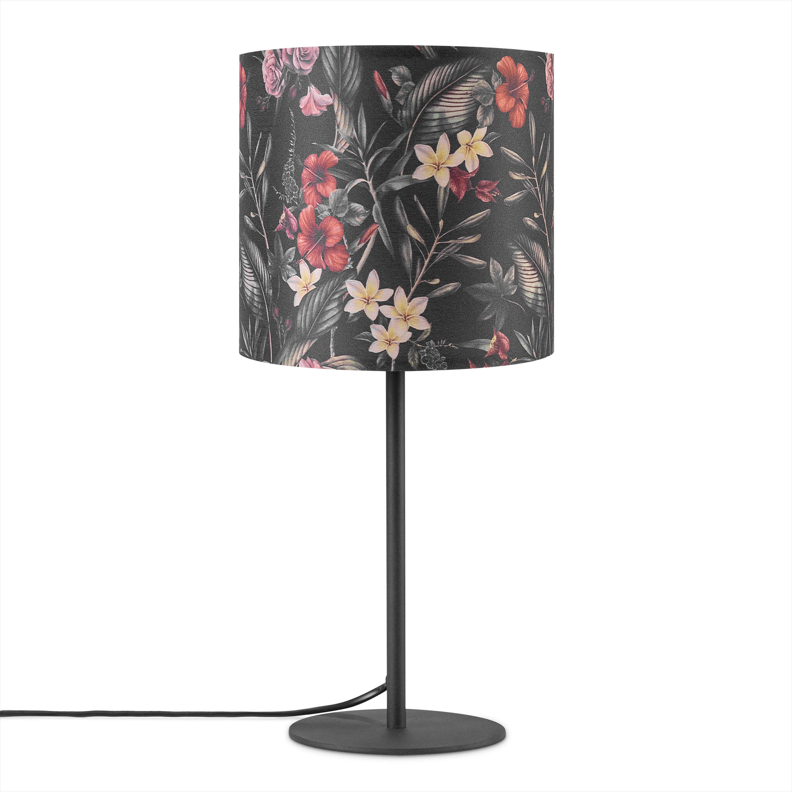 TISCHLAMPE Luca Tl Flo 004 - Multicolor/Schwarz, Metall (18/18/36.5cm) - Paco Home