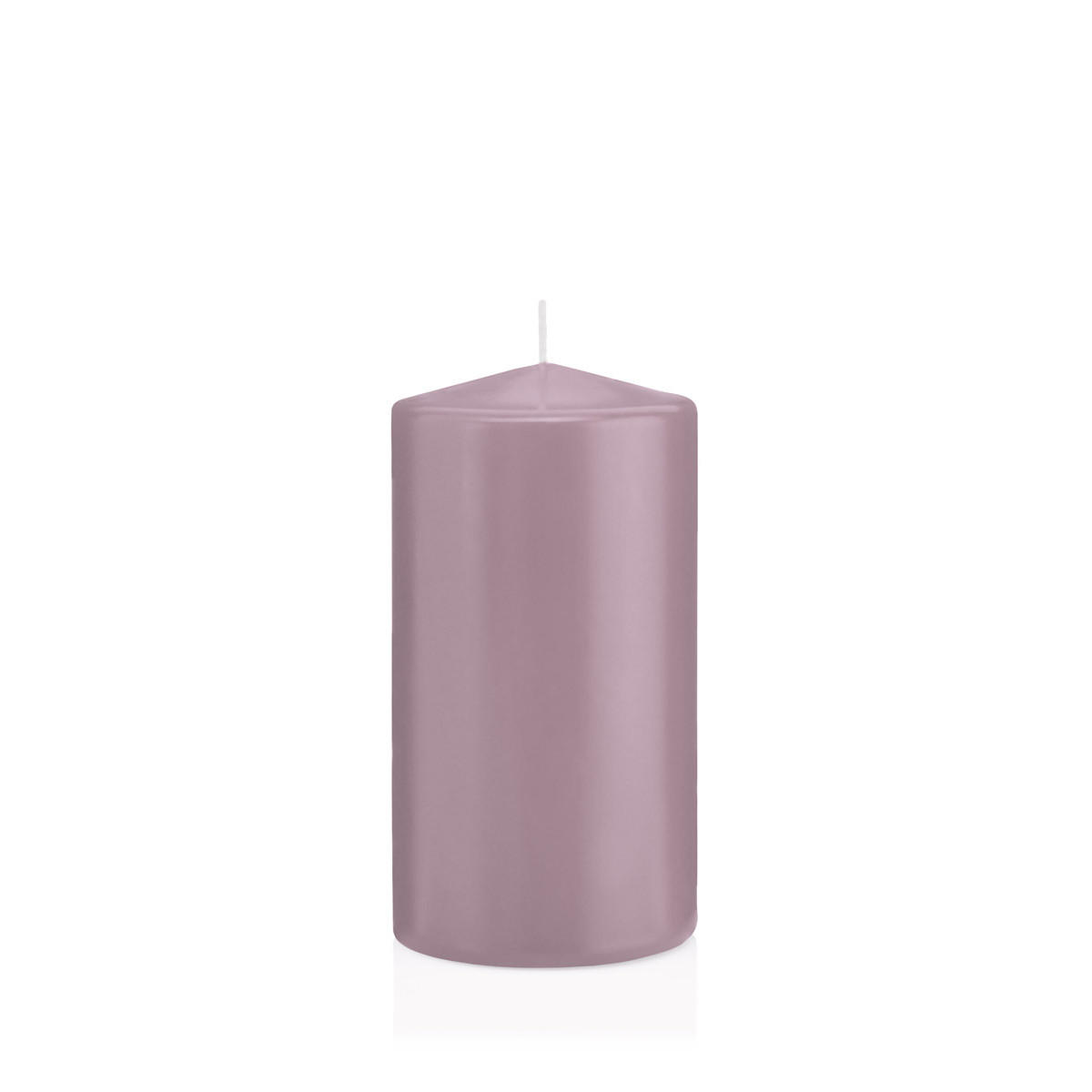 STUMPENKERZEN Mauve Lila Ø 78 x 150 mm, 8 Stück - Mauve, Paraffin (8/15cm) - Wiedemann Kerzen