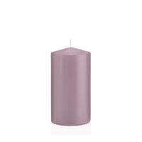 STUMPENKERZEN Mauve Lila Ø 78 x 150 mm, 8 Stück - Mauve, Paraffin (8/15cm) - Wiedemann Kerzen