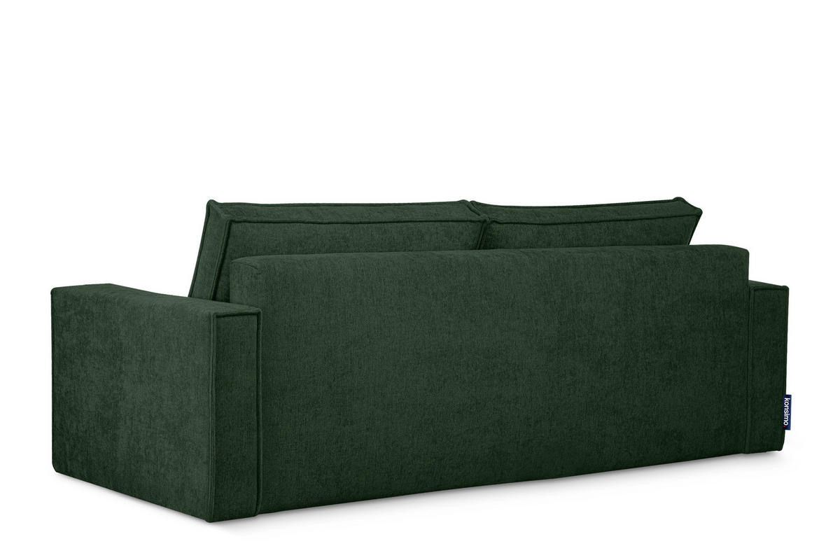 3-SITZER-SOFA NAPI II mit Schlaffunktion, grün - Grün, Textil (228/89/101cm) - KONSIMO®