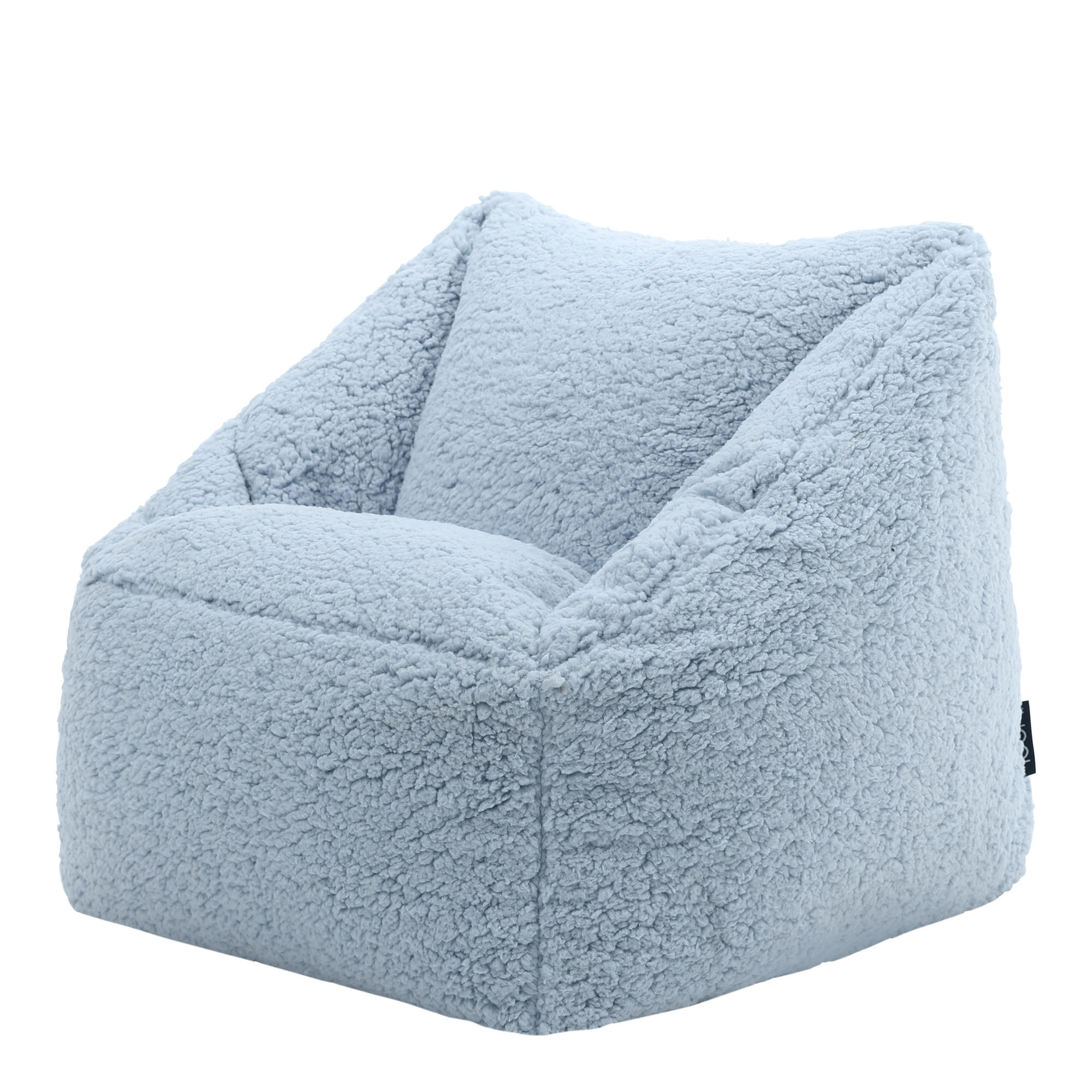 SITZSACK Flauschig für Kinder - Hellblau, Kunststoff (55/44/55cm) - icon