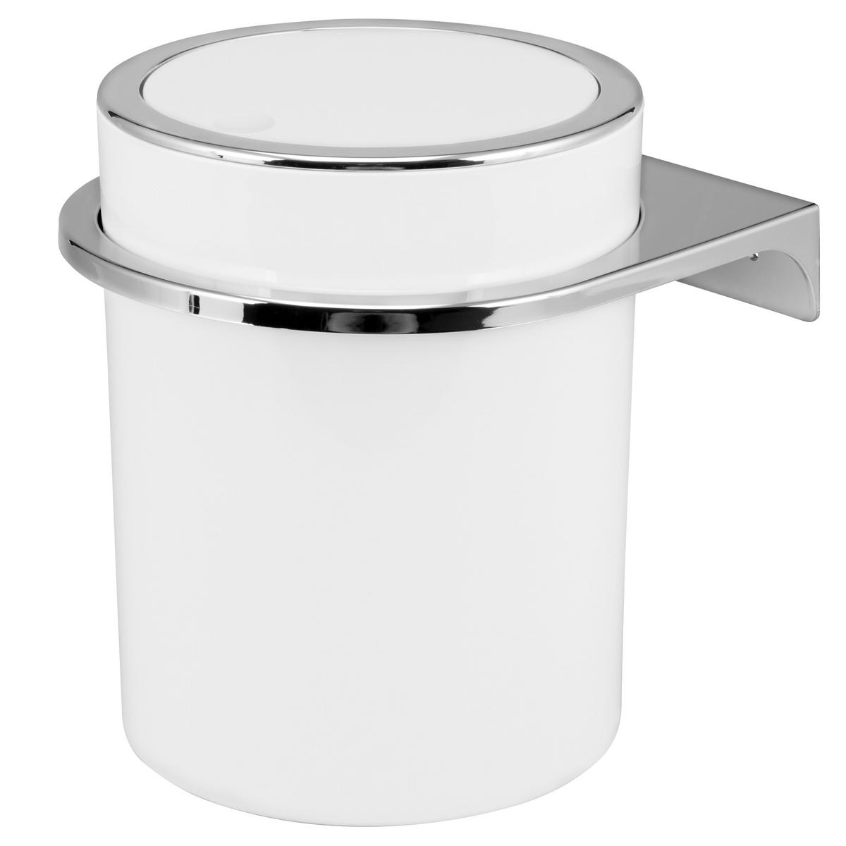 KOSMETIKEIMER SAVONA 5,5 Liter, weiß - Weiß, Kunststoff (22/24.5/22.5cm) - bremermann