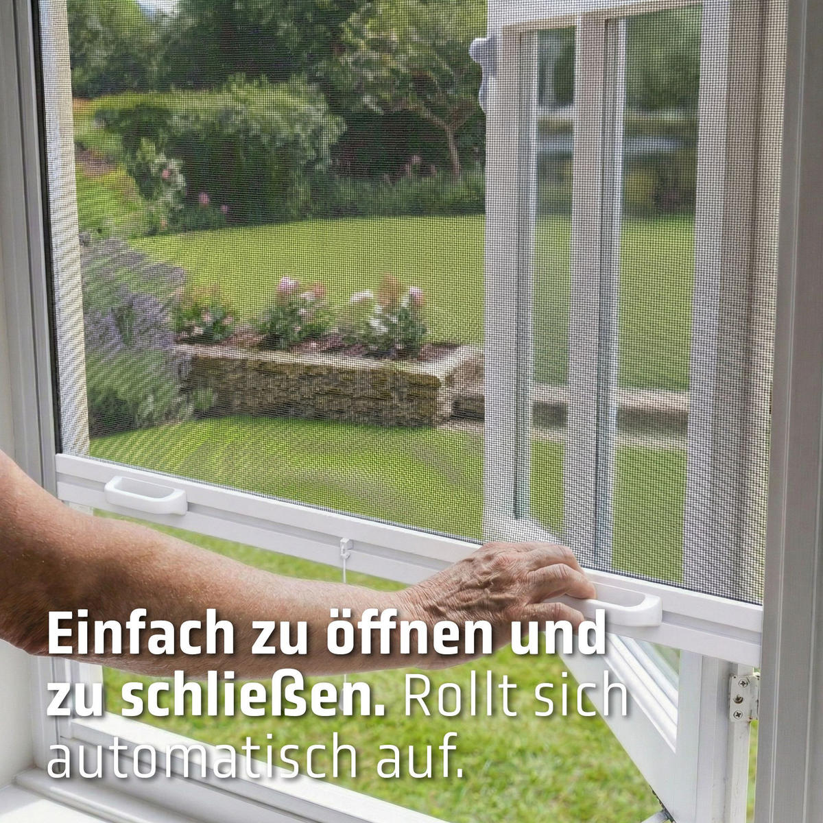 INSEKTENSCHUTZROLLO mit Kassette weiß - Weiß, Kunststoff (120/150/3.7cm) - Cocoon Home Concepts
