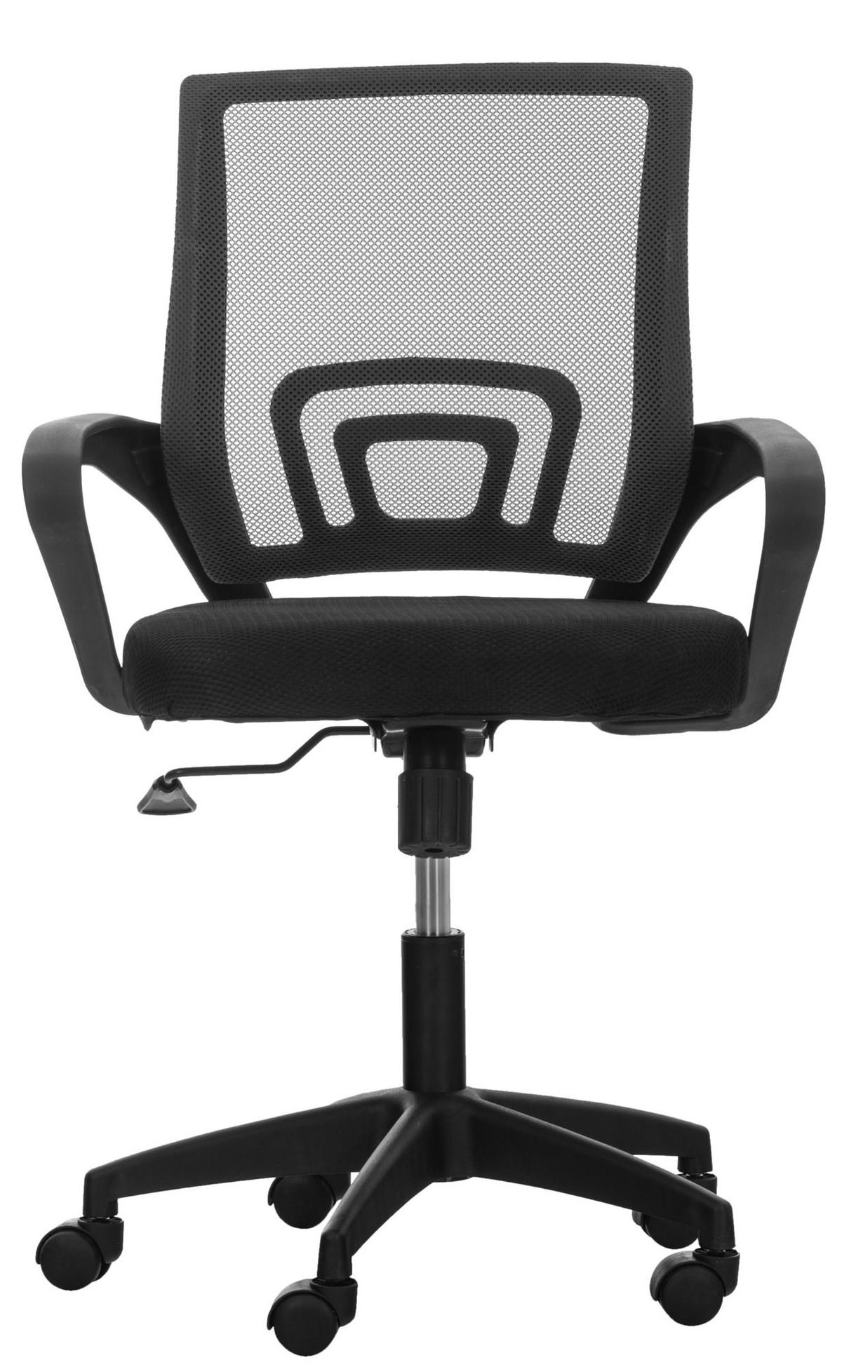 DREHSTUHL Microfaser schwarz - Schwarz, Kunststoff/Textil (62/84/50cm) - CLP
