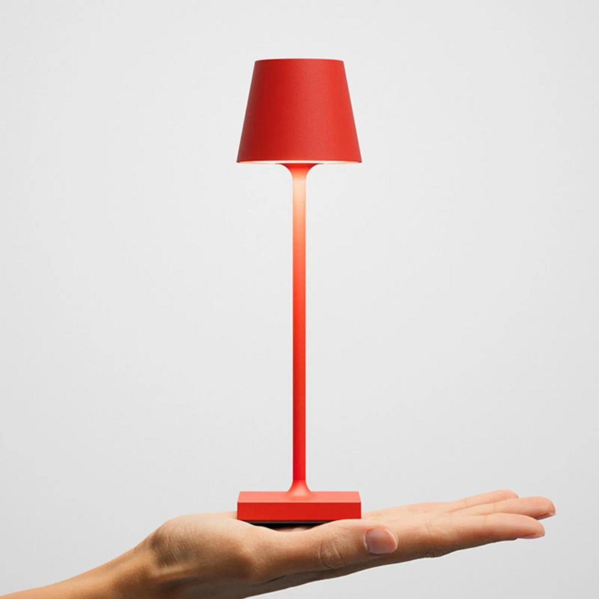 AKKULEUCHTE Nuindie pocket Feuerrot - Rot, Metall (2.9/2.9/21cm) - Sigor