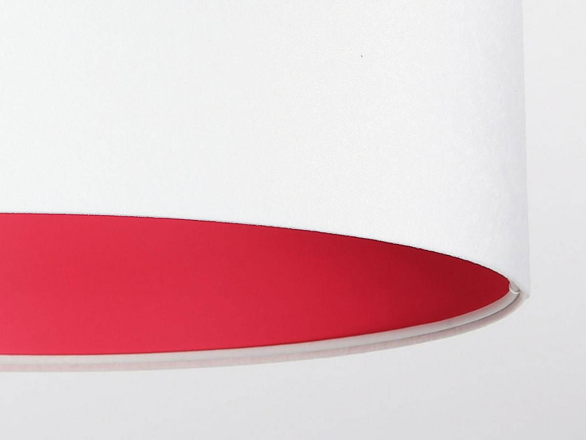 HÄNGELEUCHTE Rosa 50/25 cm - Pink/Weiß, Kunststoff (50/0.8/25cm) - ONZENO