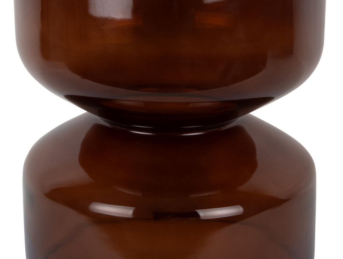 BEISTELLTISCH Doble Braun 35/35/41 cm - Braun, Glas (35/35/41cm) - Leitmotiv