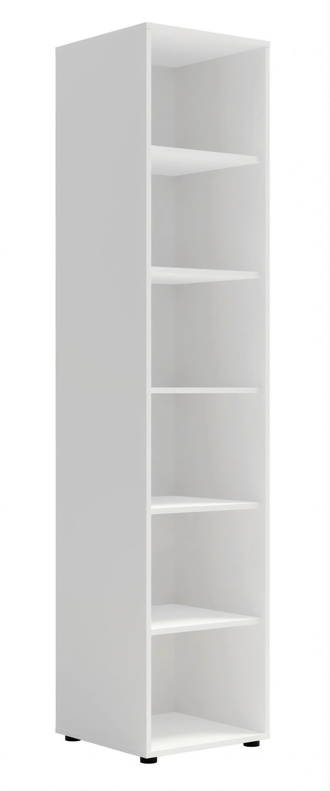 REGAL Weiß - 45 cm - Modena - Weiß, Holzwerkstoff (45/206/45cm) - Ravio
