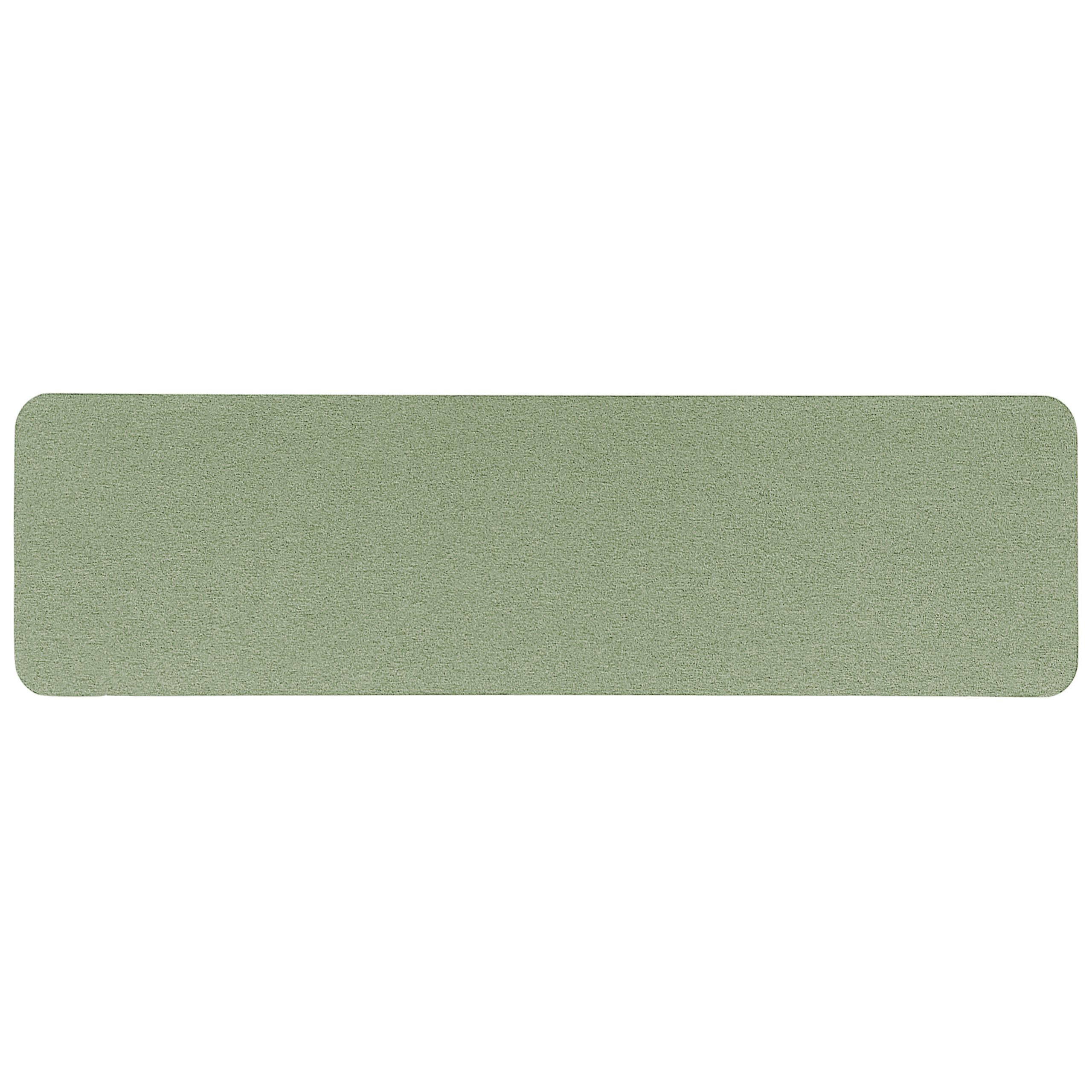 SCHREIBTISCHTRENNWAND 160 x 40 cm Hellgrün Wally - Grün, Textil (160/40/2cm) - Beliani