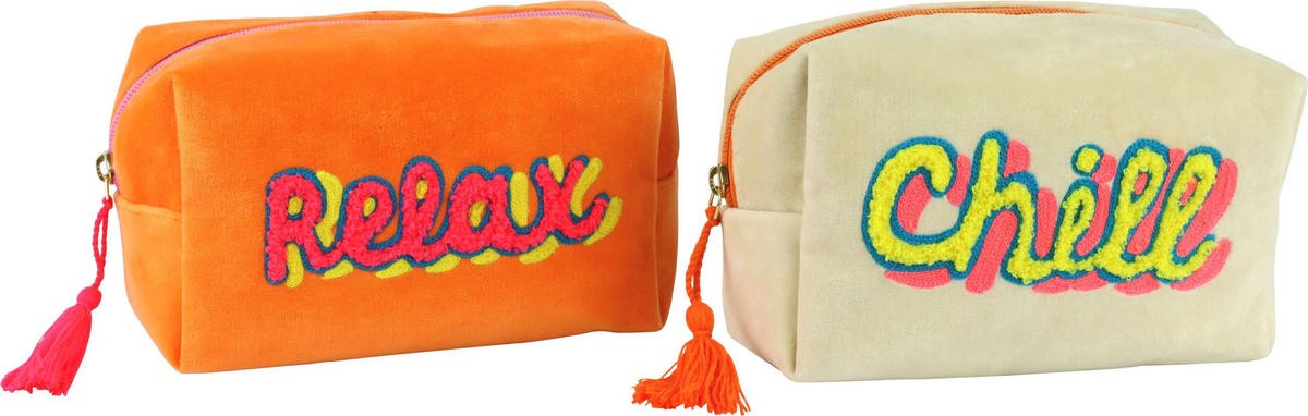 TÄSCHEN Fancy 2er-Set 21x14x8cm - Multicolor, Textil (21/14/8cm) - FURNARO