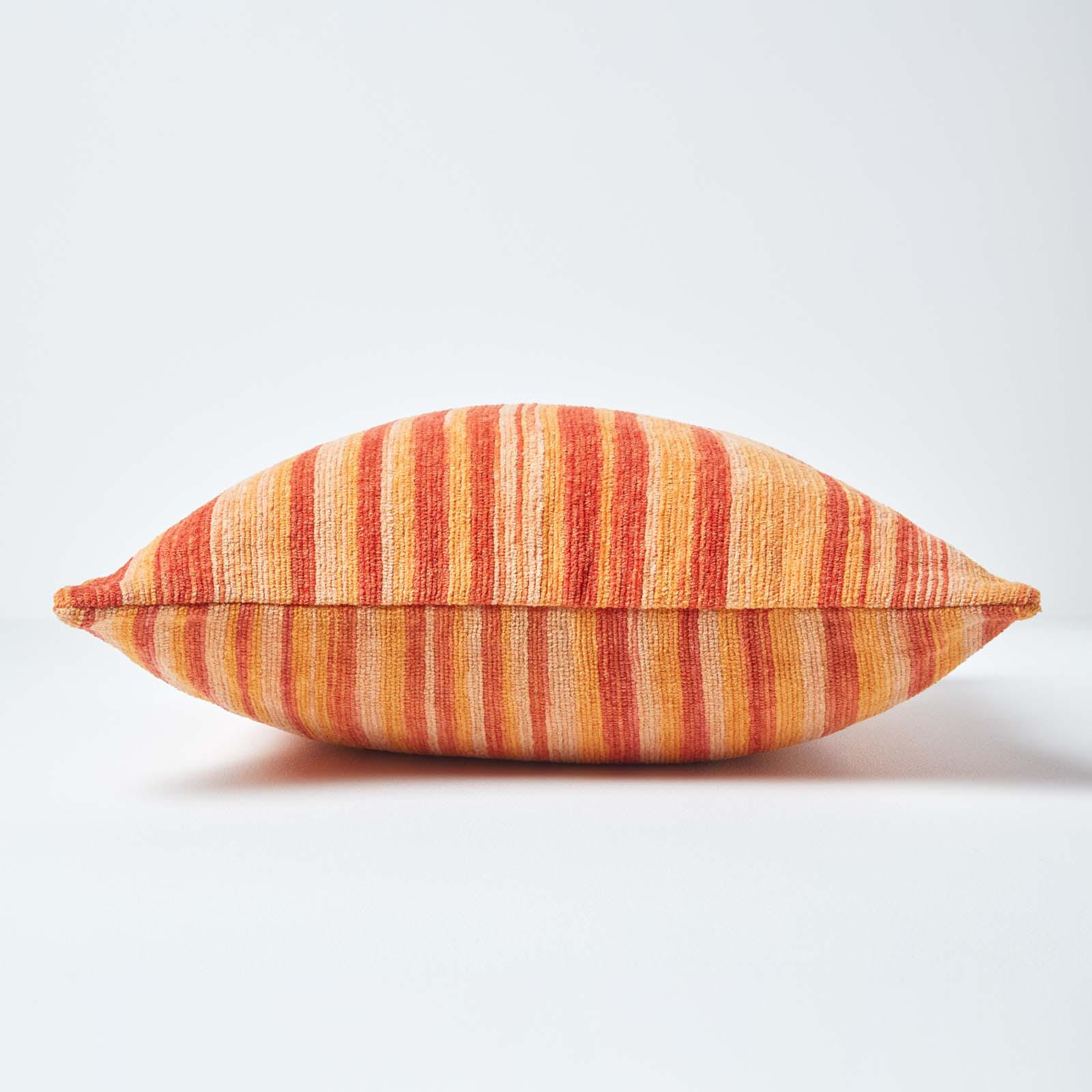KISSENHÜLLE Chenille Tie Dye terracotta 60/60 cm - Terracotta, Textil (60/60cm) - Homescapes