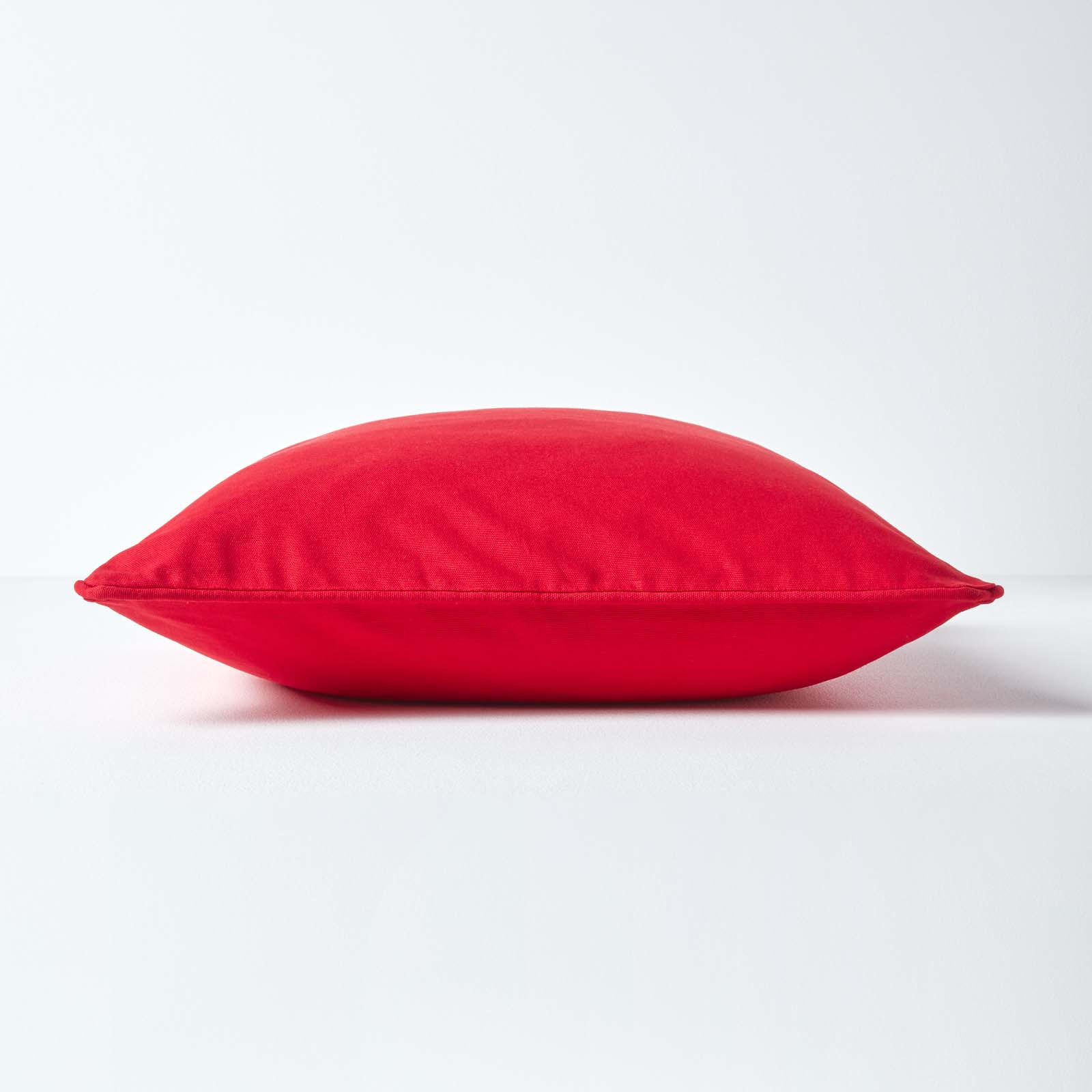 KISSENHÜLLE rot 45/45 cm, 100% Baumwolle - Rot, Textil (45/45cm) - Homescapes