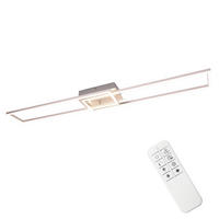 LED-DECKENLEUCHTE Schildhainbach 18.5/7.3/102.0 cm - Silberfarben, Metall (102/18.5/7.3cm) - ZMH