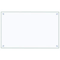 KÜCHENRÜCKWAND Glas 80x50 cm Transparent Wand-Spritzschutz - Transparent, Glas (80/50/0.6cm) - DELUKE