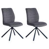 ESSZIMMERSTUHL TAURUS 2ER-SET - Grau, Textil (48/91/61cm) - IDIMEX