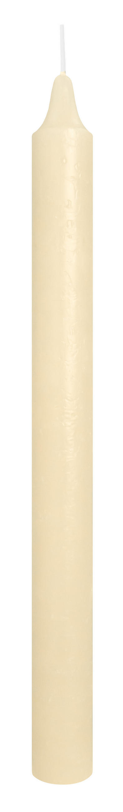 MARBLE Leuchterkerzen durchgefärbt Bisquit 250 x 22 mm, 20er Set - Beige, Paraffin (2.2/25/25cm) - Wiedemann Kerzen