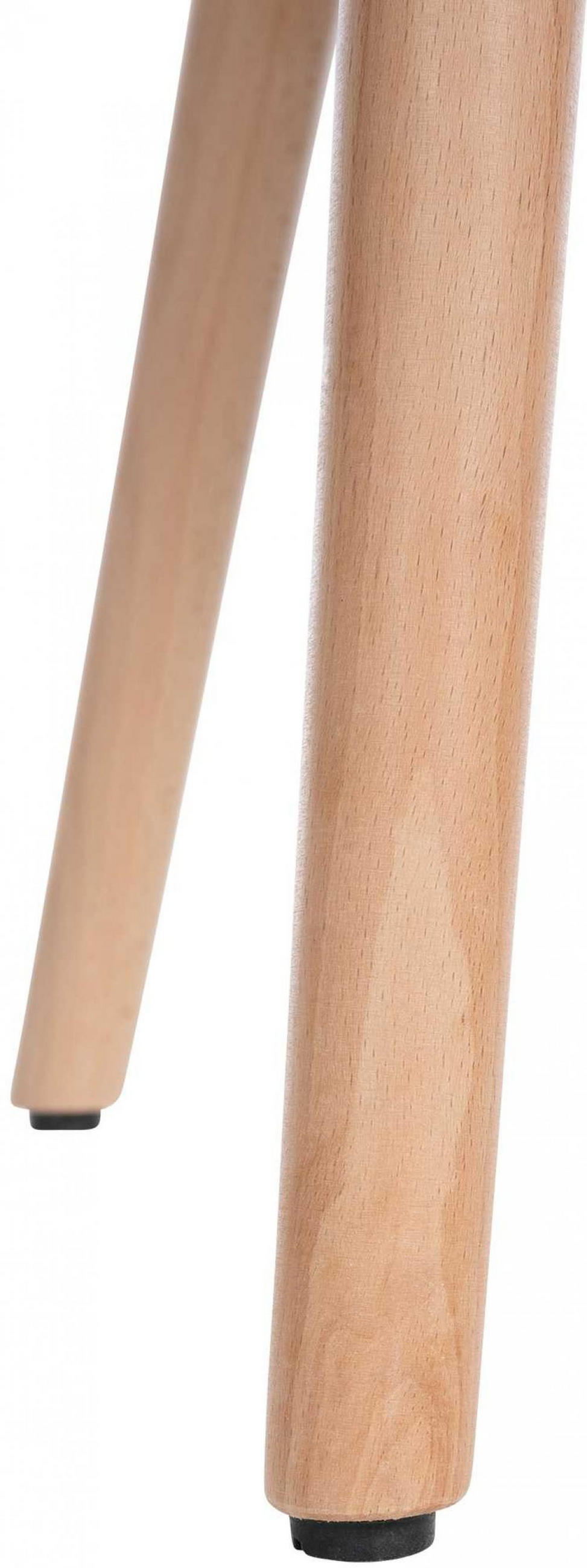 ARMLEHNENSTUHL Stoff braun - Eukalyptusholzfarben/Braun, Holz/Textil (61/88/57.5cm) - CLP