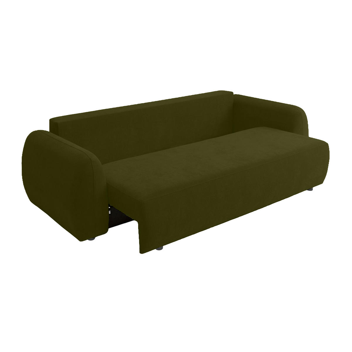 SOFA MUNDUK mit Schlaffunktion, Grün - Grün, Textil (250/98/100cm) - Fedve